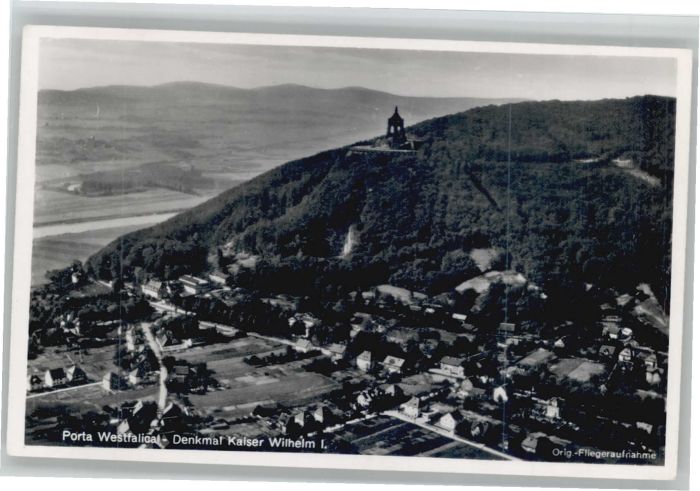 Porta Westfalica Fliegeraufnahme