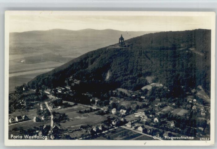 Porta Westfalica Fliegeraufnahme