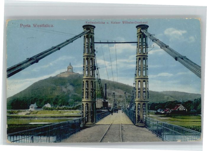 Porta Westfalica Kettenbrücke Kaiser Wilhelm Denkmal