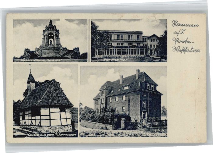 Nammen Schule Kapelle Kaiser-Wilhelm-Denkmal