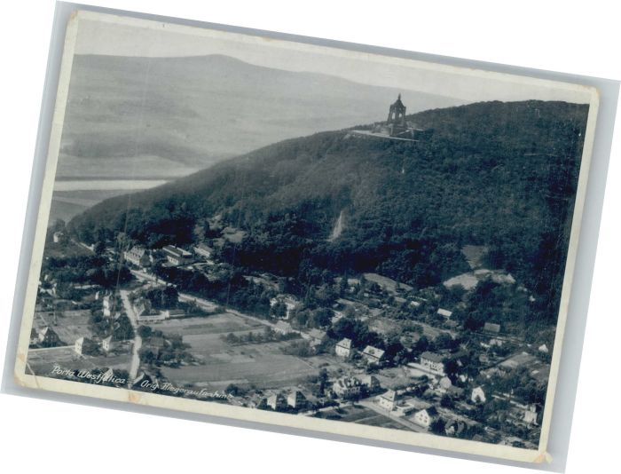 Porta Westfalica Fliegeraufnahme