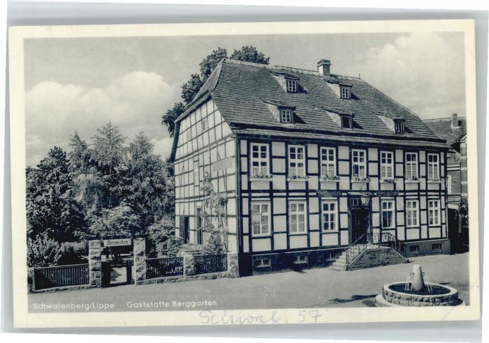 Schwalenberg Gaststätte Berggarten