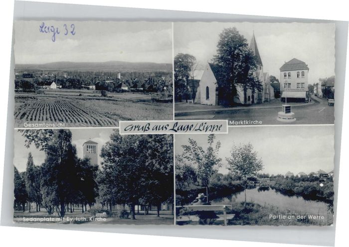 Lage Lippe Marktkirche Sedanplatz Kirche