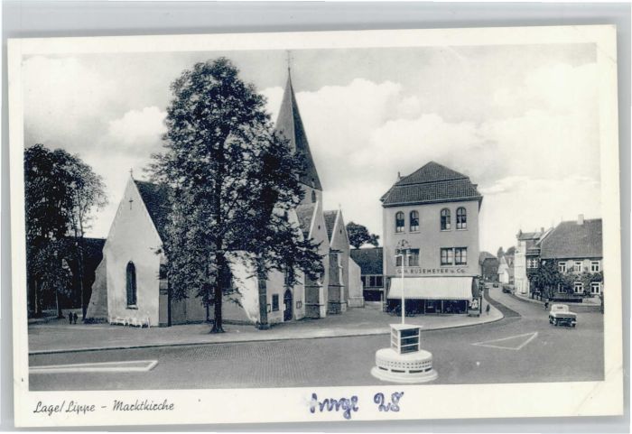 Lage Lippe Marktkirche