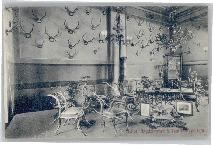 Horn Lippe Teutoburger Hof Jagdzimmer