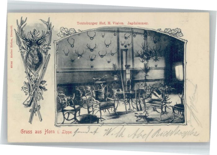 Horn Lippe Teutoburger Hof Jagdzimmer