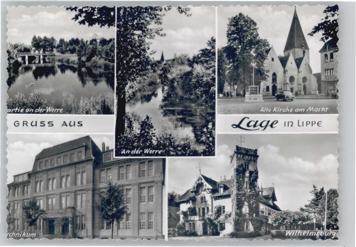 Lage Lippe Technikum Kirche Markt Wilhelmsburg