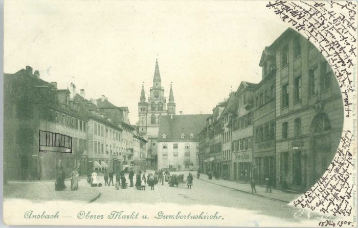 Ansbach Mittelfranken Ansbach Oberer Markt Gumbertuskirche