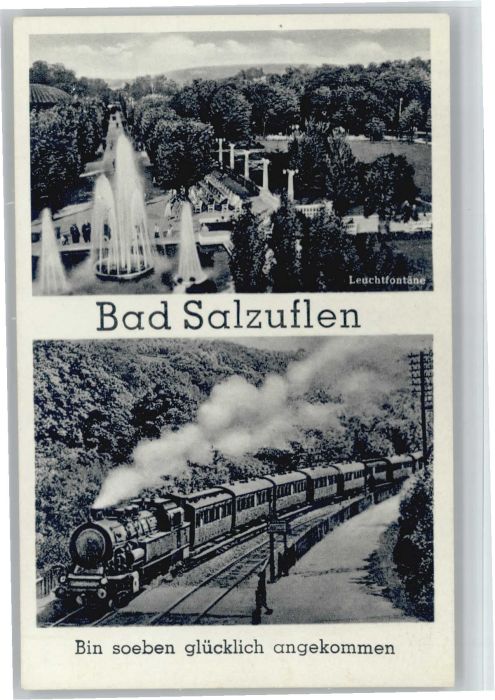 Bad Salzuflen Leuchtfontäne Eisenbahn