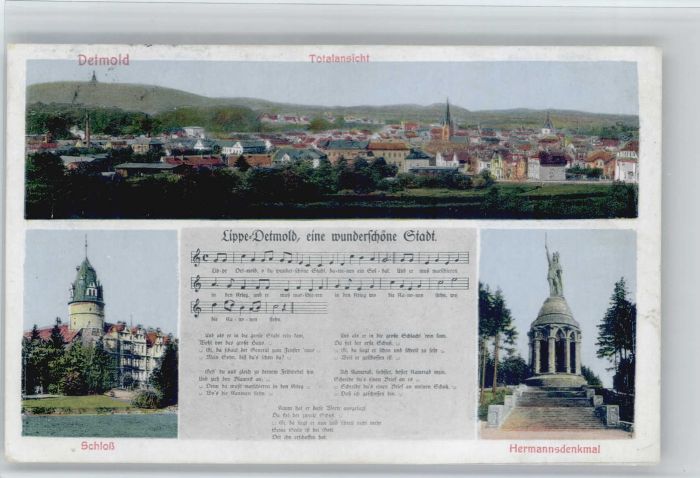 Hermannsdenkmal Detmold Schloss Hermannsdenkmal Lied