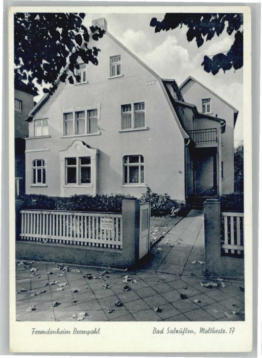 Bad Salzuflen Fremdenheim Bermpohl Moltkestrasse 17