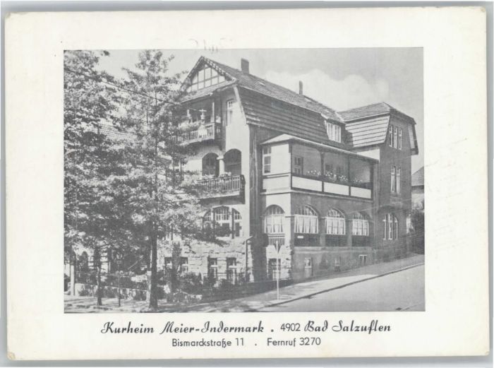 Bad Salzuflen Kurheim Meier-Indermark Bismarckstrasse