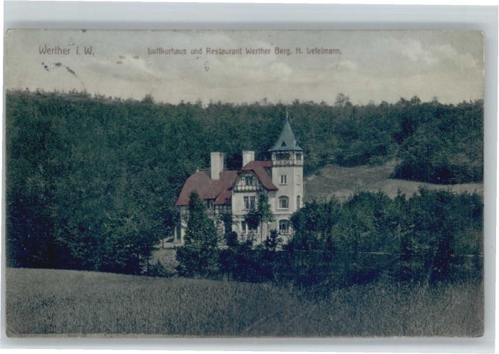 Werther Luftkurhaus Restaurant Werther Berg