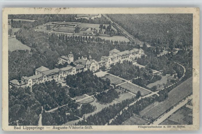 Bad Lippspringe Fliegeraufnahme Auguste Viktoria Stift