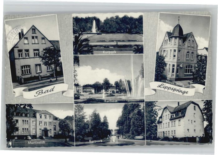 Bad Lippspringe Kurpark Kurhaus Martinstift Haus Wille