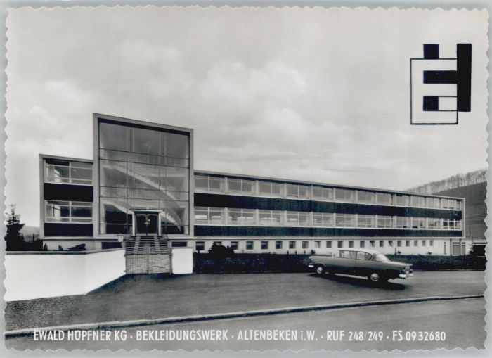 Altenbeken Ewald Höpfner Bekleidungswerk