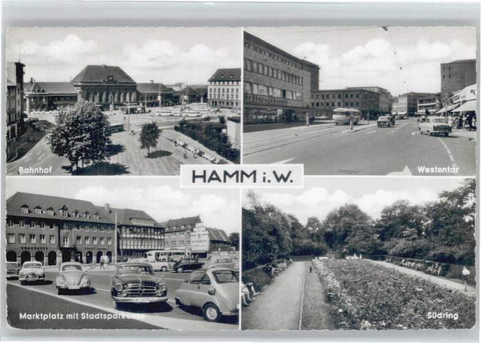 Hamm Westfalen Bahnhof Westentor Marktplatz Stadtspark