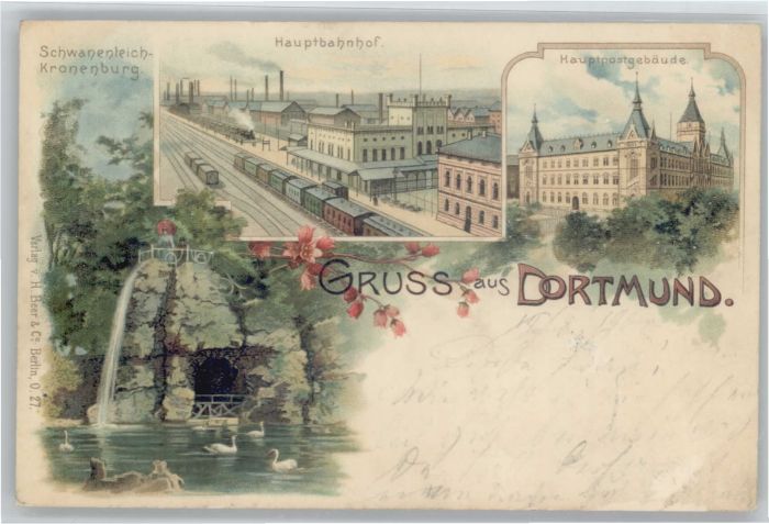 Dortmund Schwanenteich Kronenburg Hauptbahnhof H