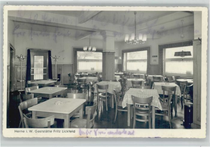 Herne Westfalen Herne Gaststätte Fritz Lickfeld