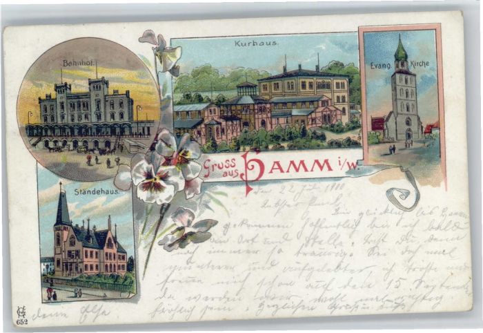 Hamm Westfalen Bahnhof Kurhaus Kirche Ständehaus