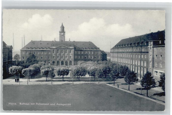 Herne Westfalen Herne Rathaus Polizeiamt Amtsgericht