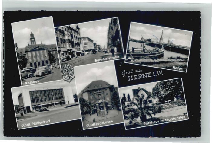 Herne Westfalen Herne Rathaus Bahnhofstrasse Hafen Hall