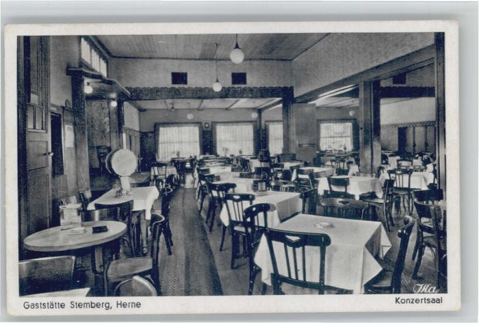Herne Westfalen Herne Gaststätte Stemberg Konzertsaal