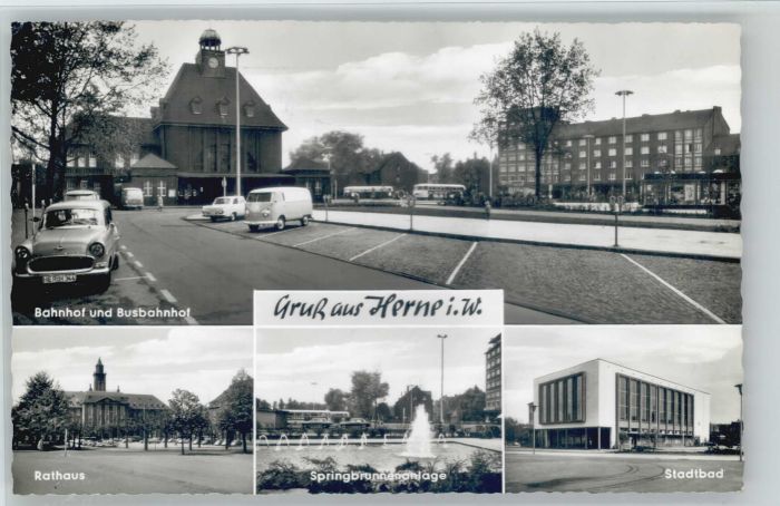 Herne Westfalen Herne Bahnhof Busbahnhof Rathaus Spring