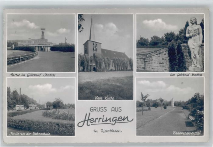 Herringen Glückauf Stadion Jahnschule Kirche Knap