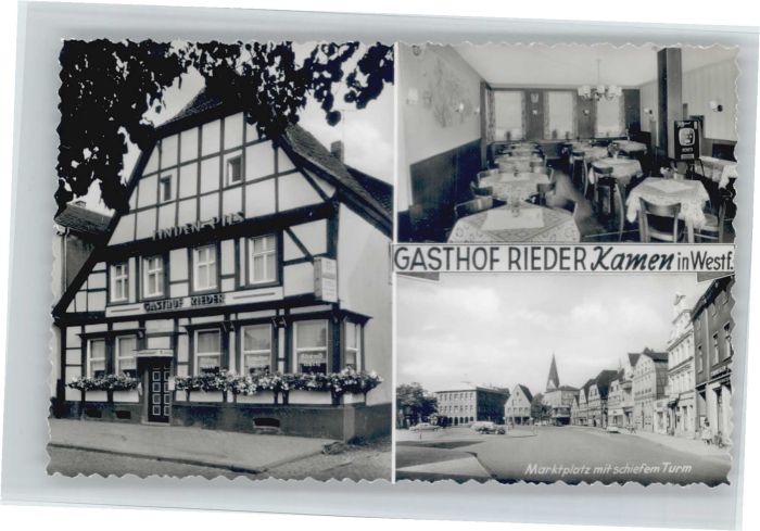 Kamen Westfalen Kamen Gasthof Rieder Marktplatz