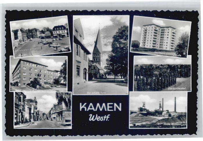 Kamen Westfalen Kamen Markt Hellmig Krankenhaus Bahnhof