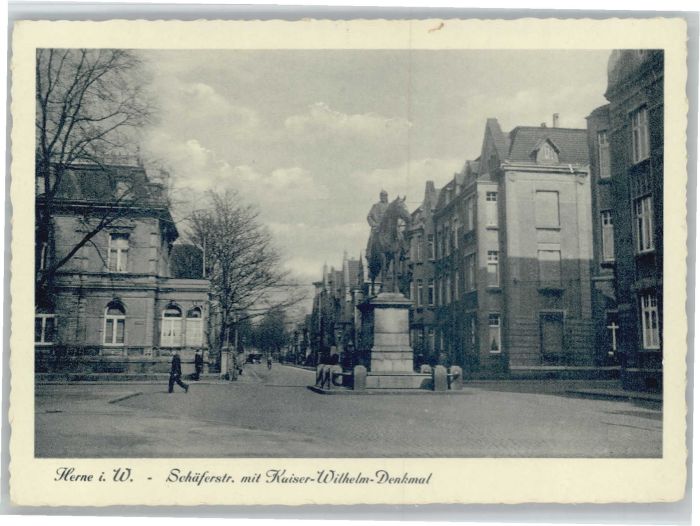 Herne Westfalen Herne Schäferstrasse Kaiser Wilhelm Den