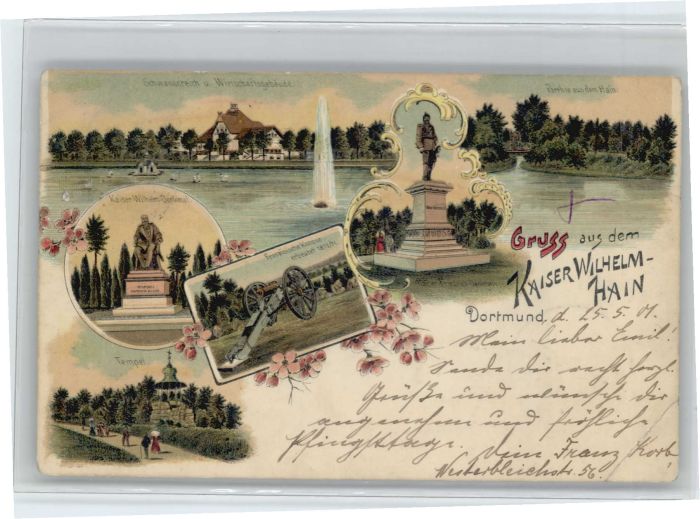 Dortmund Kaiser Wilhelm Hain Denkmal Schwanentei