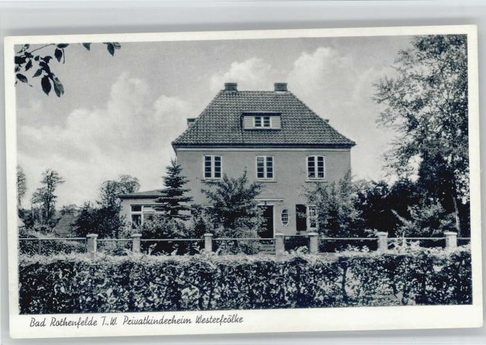 Bad Rothenfelde Kinderheim Westerfrölke