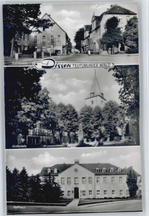 Dissen Teutoburger Wald Karlsplatz Kirchplatz Rathaus
