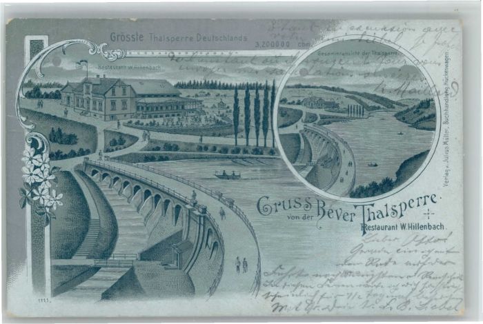 Remscheid Thalsperre Restaurant Hillenbach