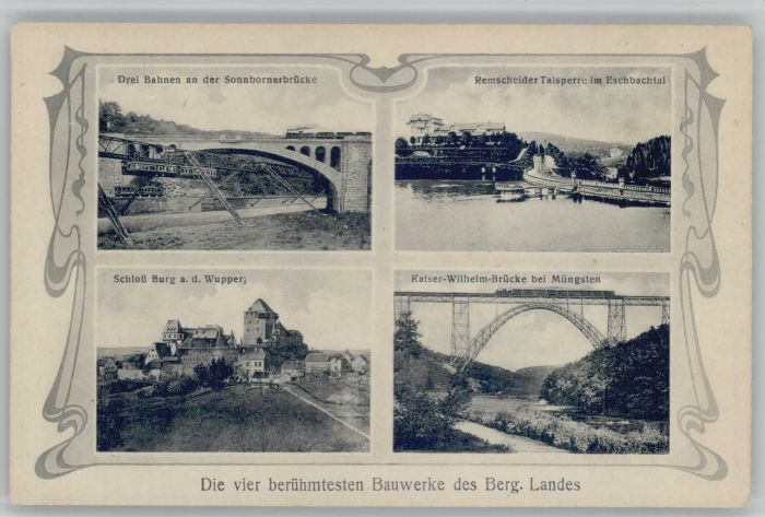 Muengsten onnbornerbrücke Schloss Burg Kaiser Wil