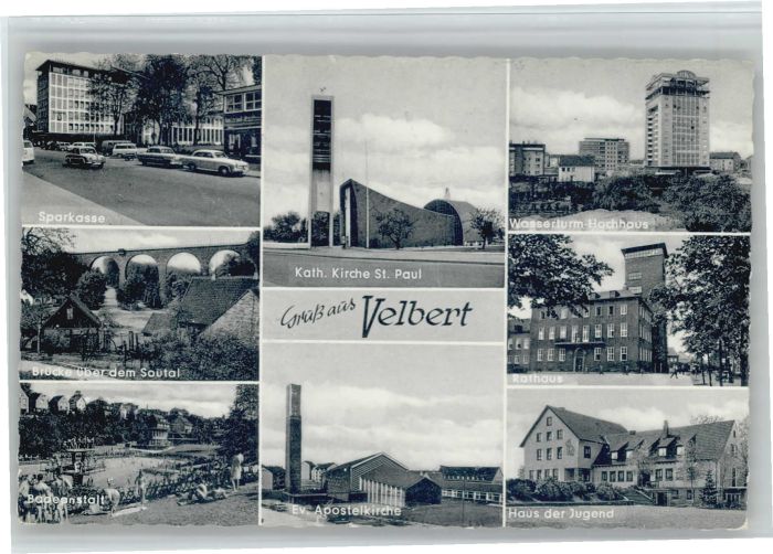 Velbert Apostel Kirche Sparkasse