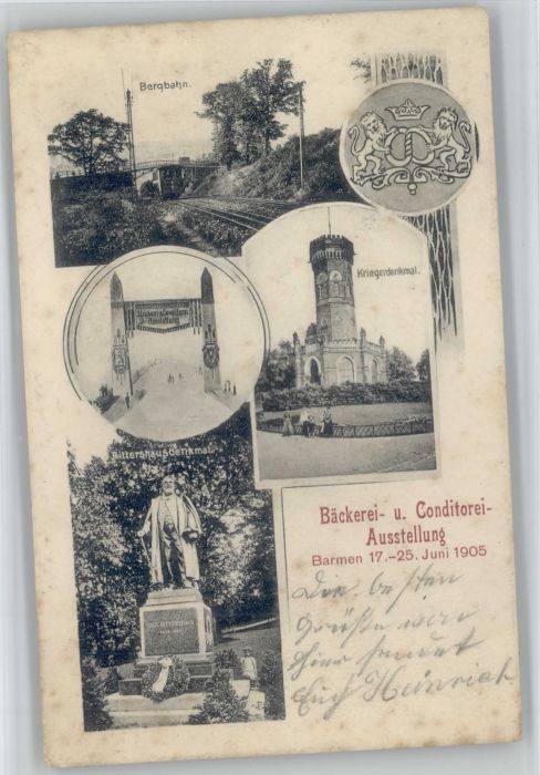 Barmen Wuppertal Rittershaus Denkmal Krieger Denkmal