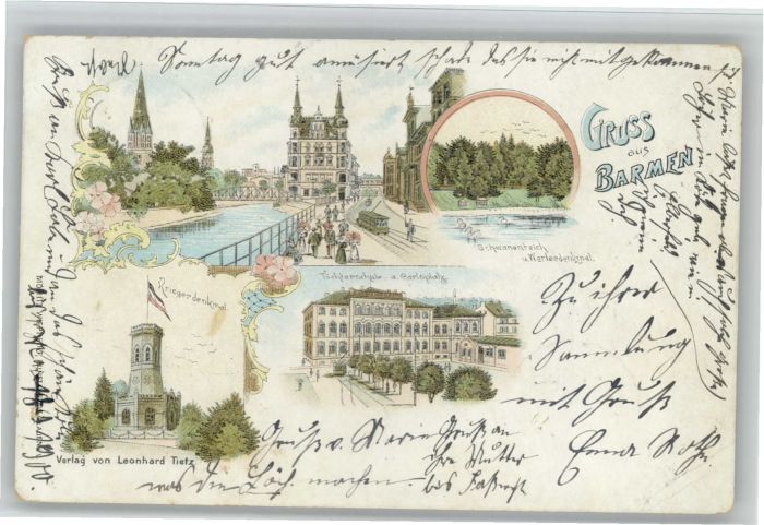 Barmen Wuppertal Krieger Denkmal Carlsplatz Werlee Denkm