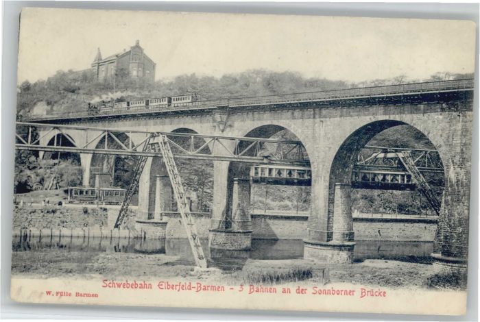 Elberfeld Wuppertal Elberfeld Schwebebahn Sonnborner Brücke