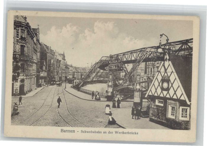 Barmen Wuppertal Schwebebahn Wertherbrücke