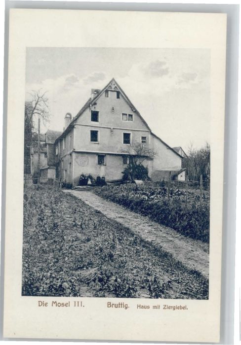 Bruttig Mosel Bruttig Haus mit Ziergiebel