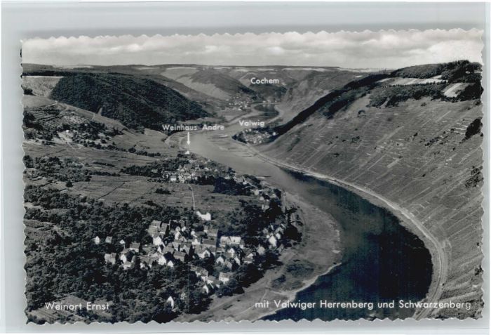 Ernst Cochem Fliegeraufnahme Valwiger Herrenberg Sch