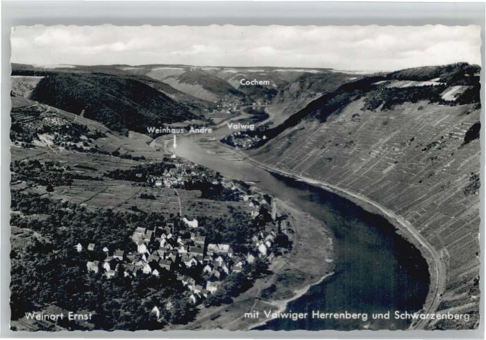 Ernst Cochem Fliegeraufnahme Valwiger Herrenberg Sch