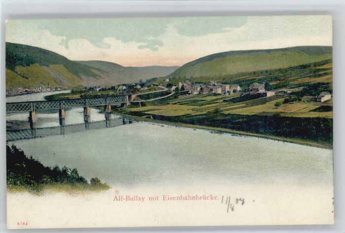 Alf Mosel Alf Eisenbahnbrücke