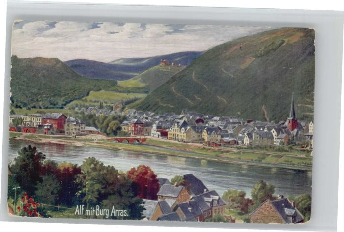 Alf Mosel Alf Wiro Karte Nummer 2041 A Burg Aras
