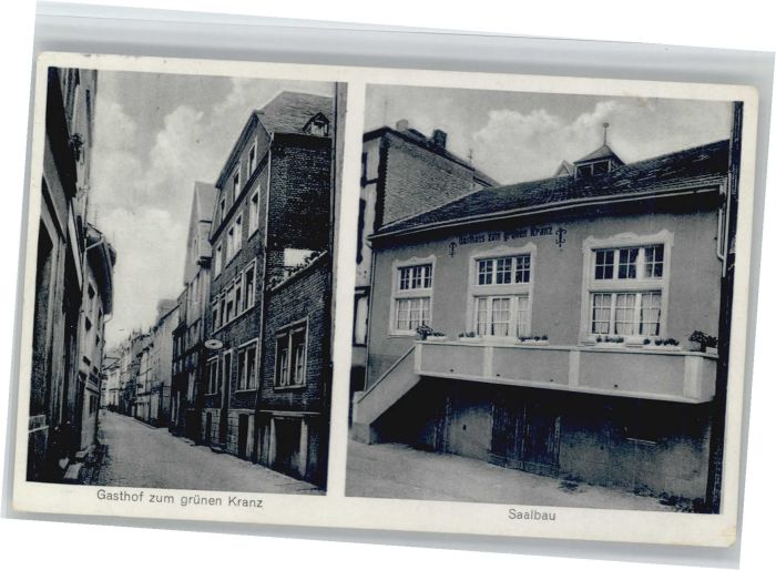 Zell Mosel Gasthof zum gruenen Kranz Saalbau