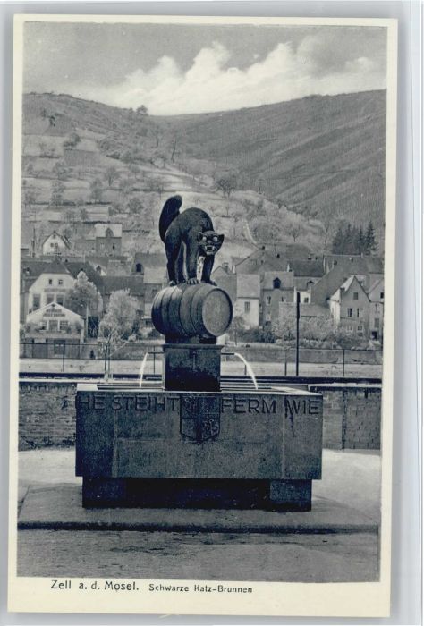 Zell Mosel Schwarze Katz Brunnen
