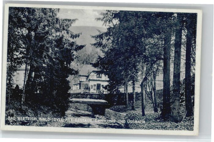 Bad Bertrich Restaurant Erholung Üssbach